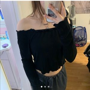 black crop top